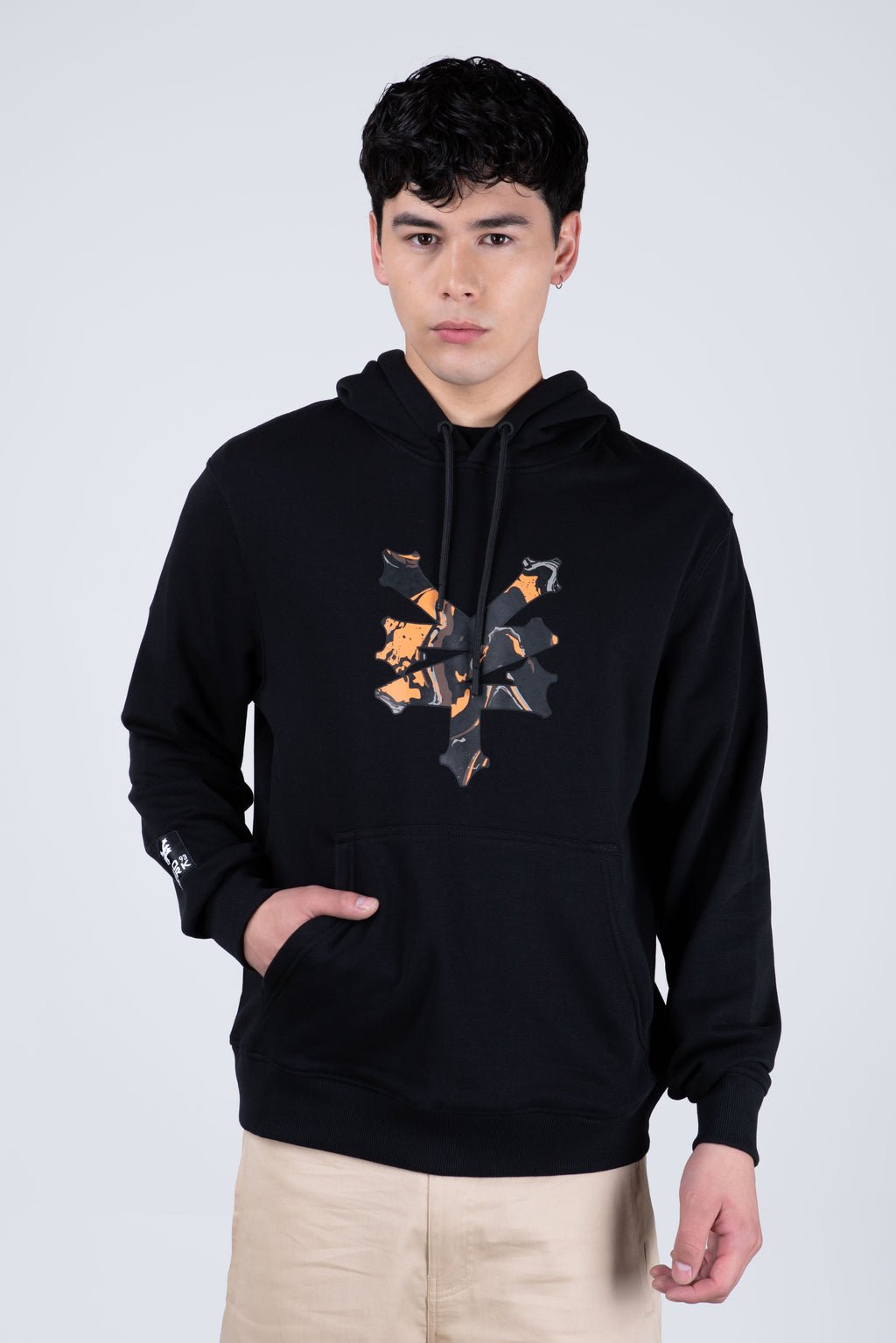 Poleron Con Gorro Earth Negro