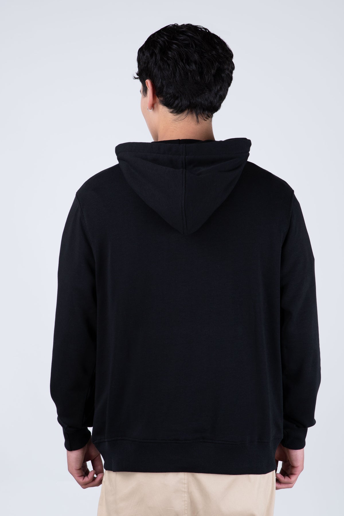 Poleron Con Gorro Earth Negro