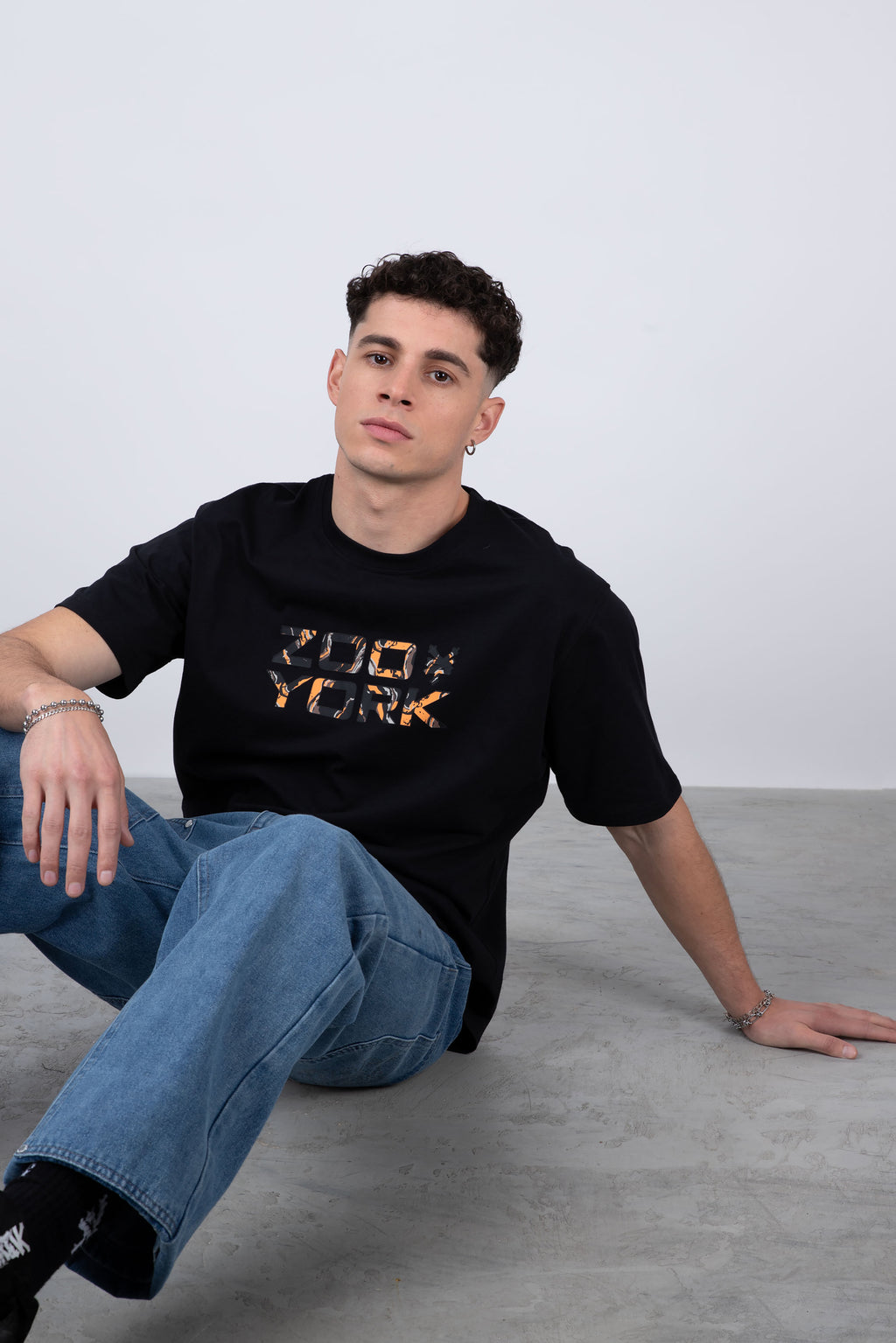 Polera Manga Corta Earth Negro