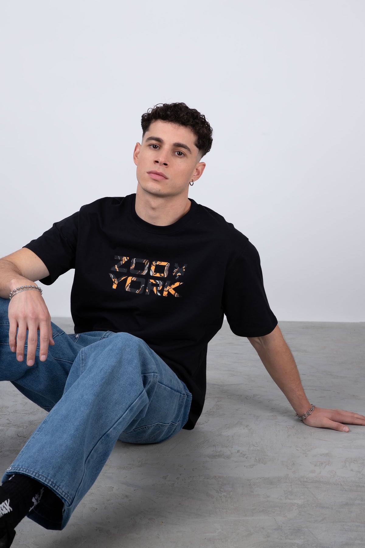 Polera Manga Corta Earth Negro