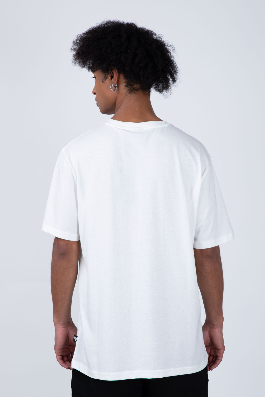 Polera Manga Corta Original Outline Blanco