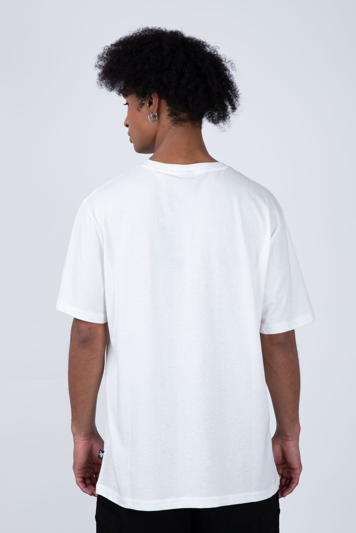 Polera Manga Corta Original Outline Blanco