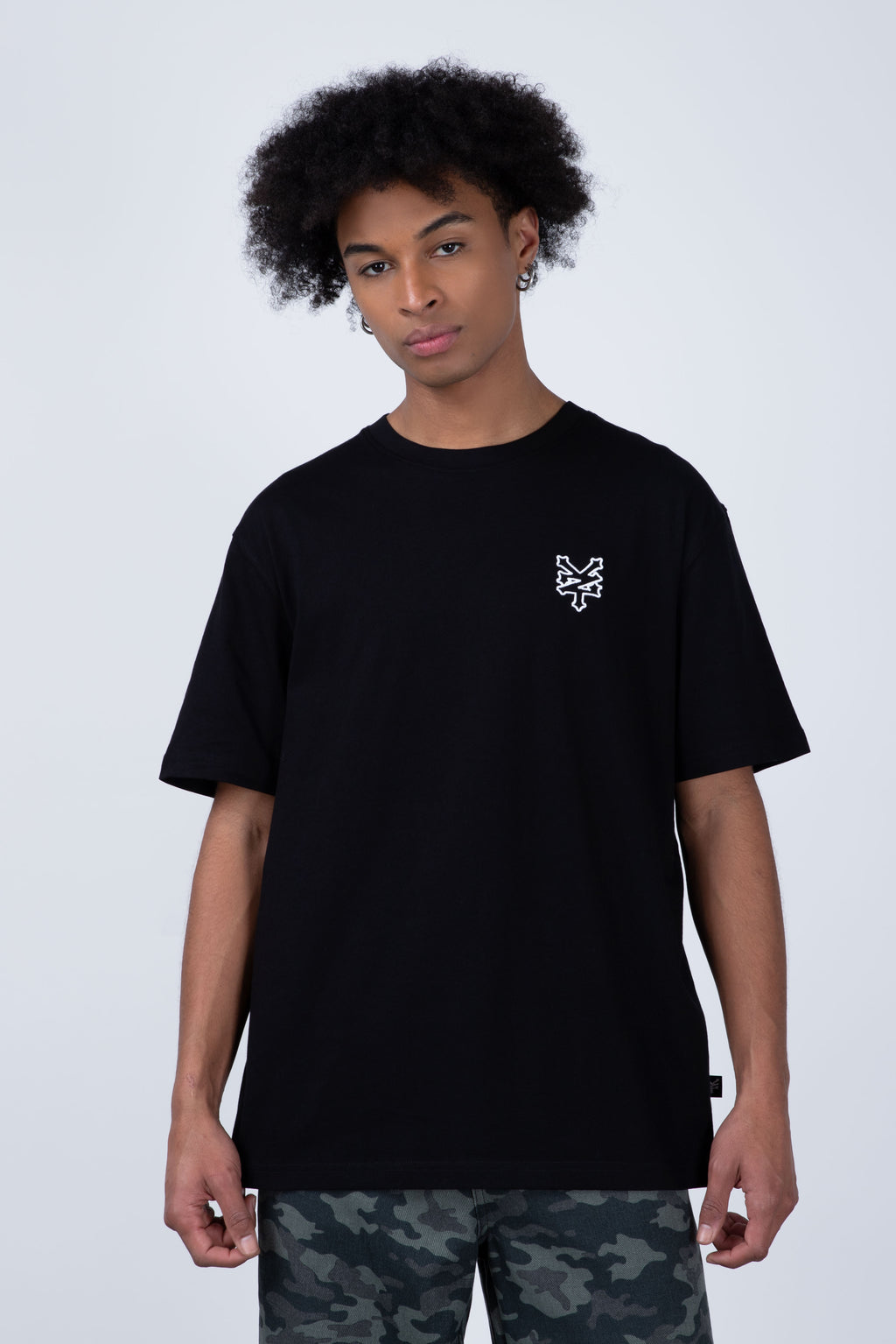Polera Manga Corta Original Outline Negro