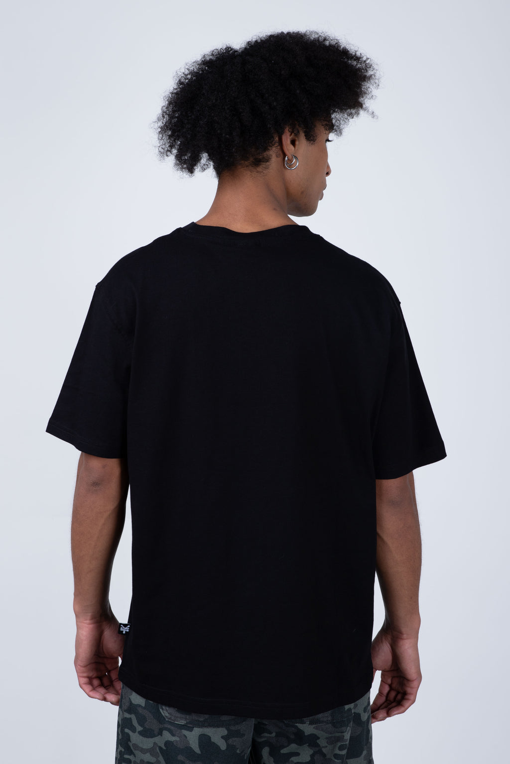 Polera Manga Corta Original Outline Negro