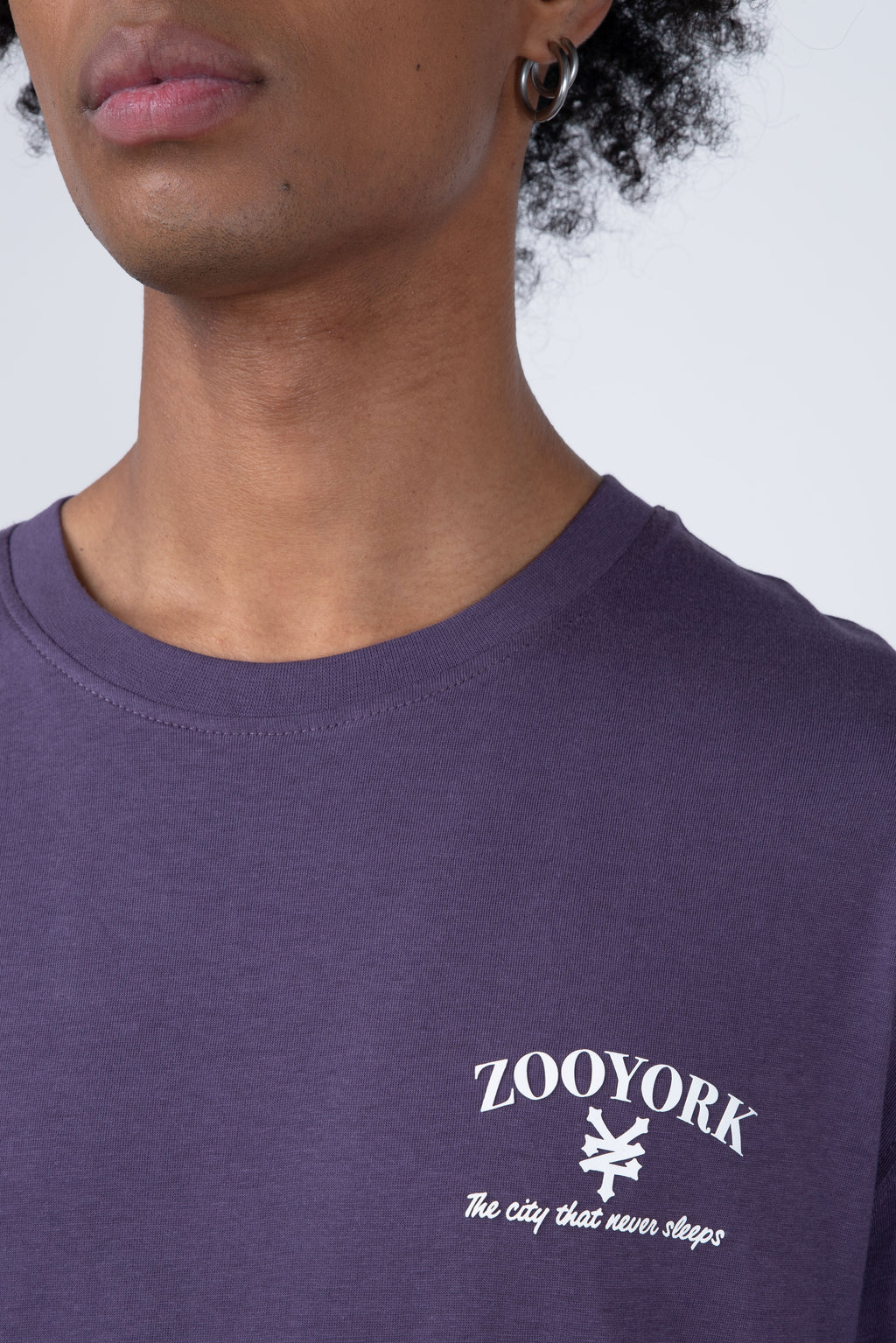 Polera Manga Corta Eclipse Morado