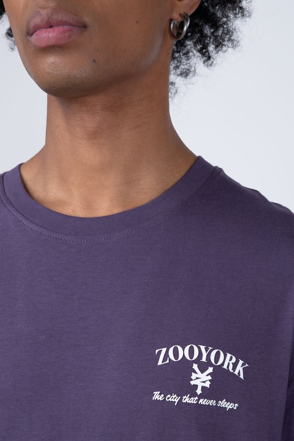Polera Manga Corta Eclipse Morado