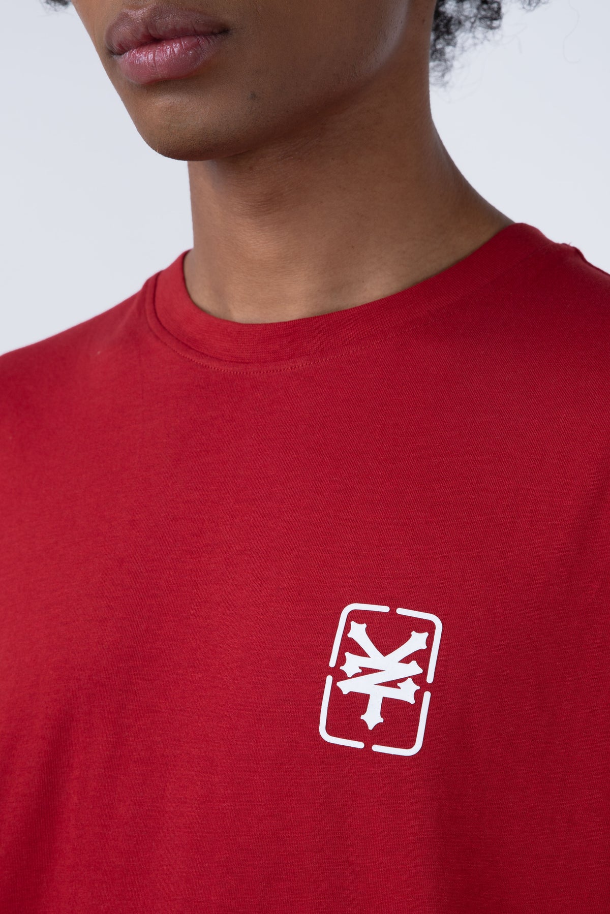 Polera Manga Corta Original Square Burdeo