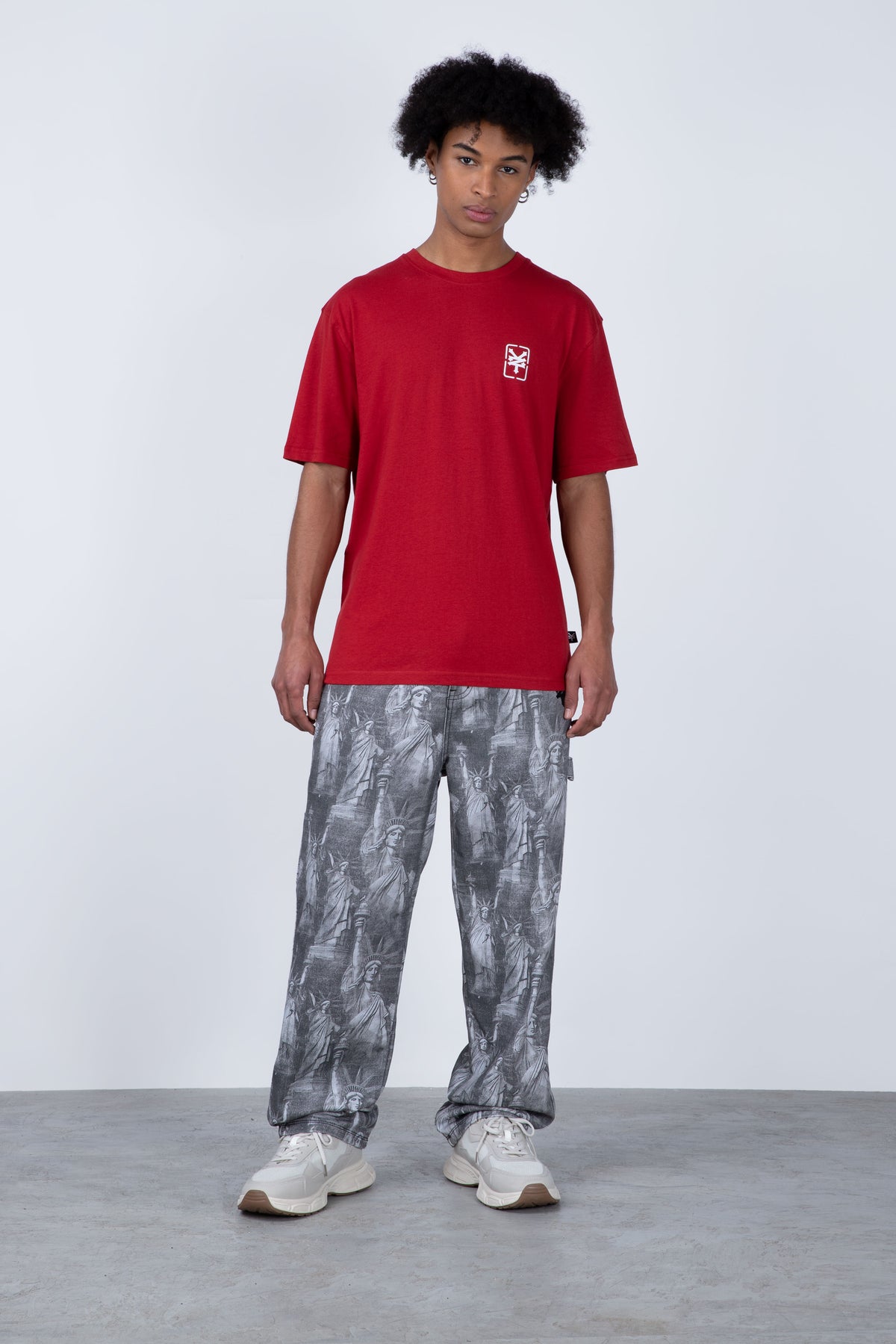 Polera Manga Corta Original Square Burdeo