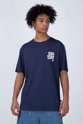 Polera Manga Corta Droptriad Azul