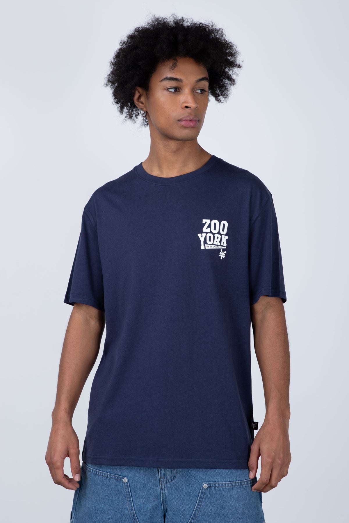 Polera Manga Corta Droptriad Azul