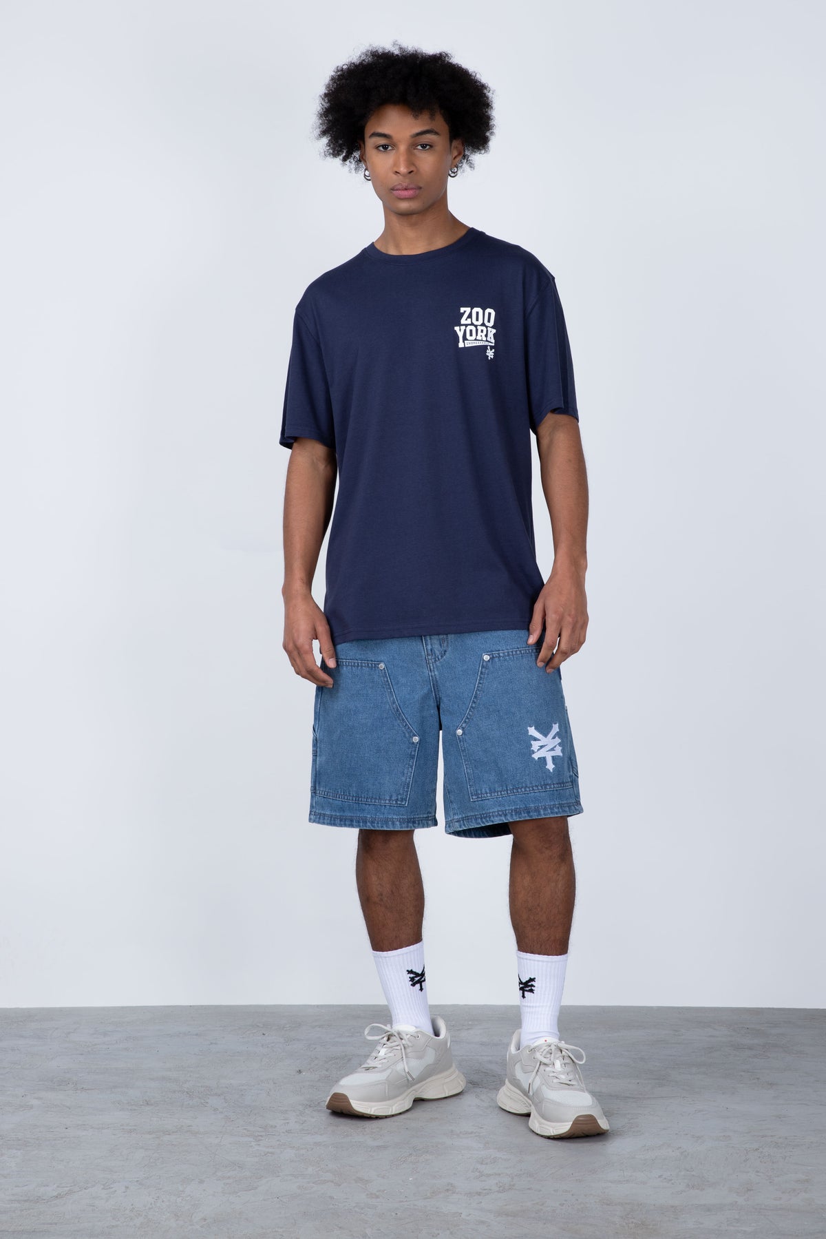 Polera Manga Corta Droptriad Azul
