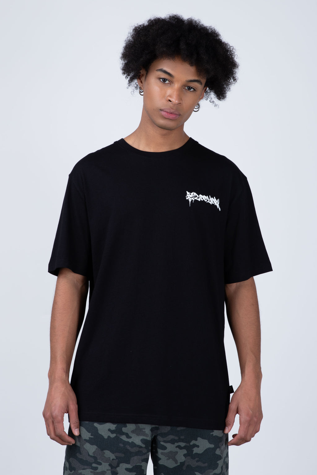 Polera Manga Corta Graff Negro