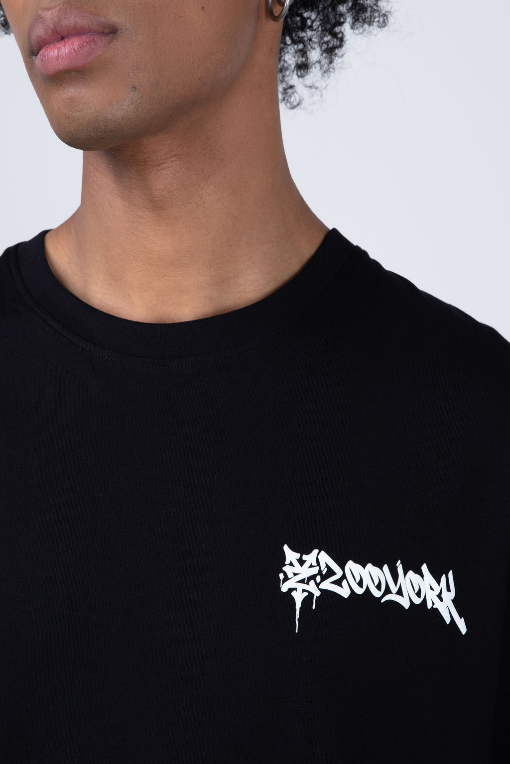 Polera Manga Corta Graff Negro