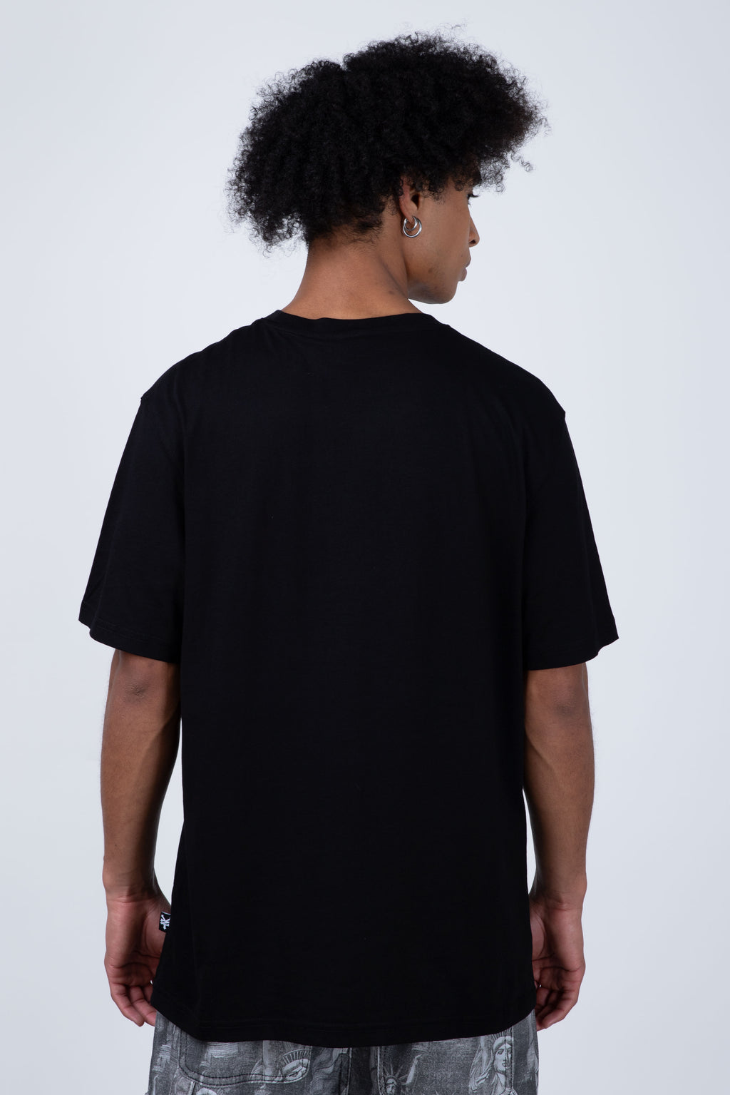 Polera Manga Corta Crackerstroke Negro