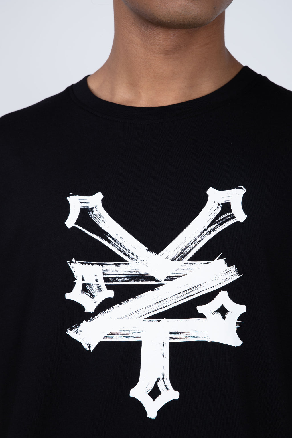 Polera Manga Corta Crackerstroke Negro