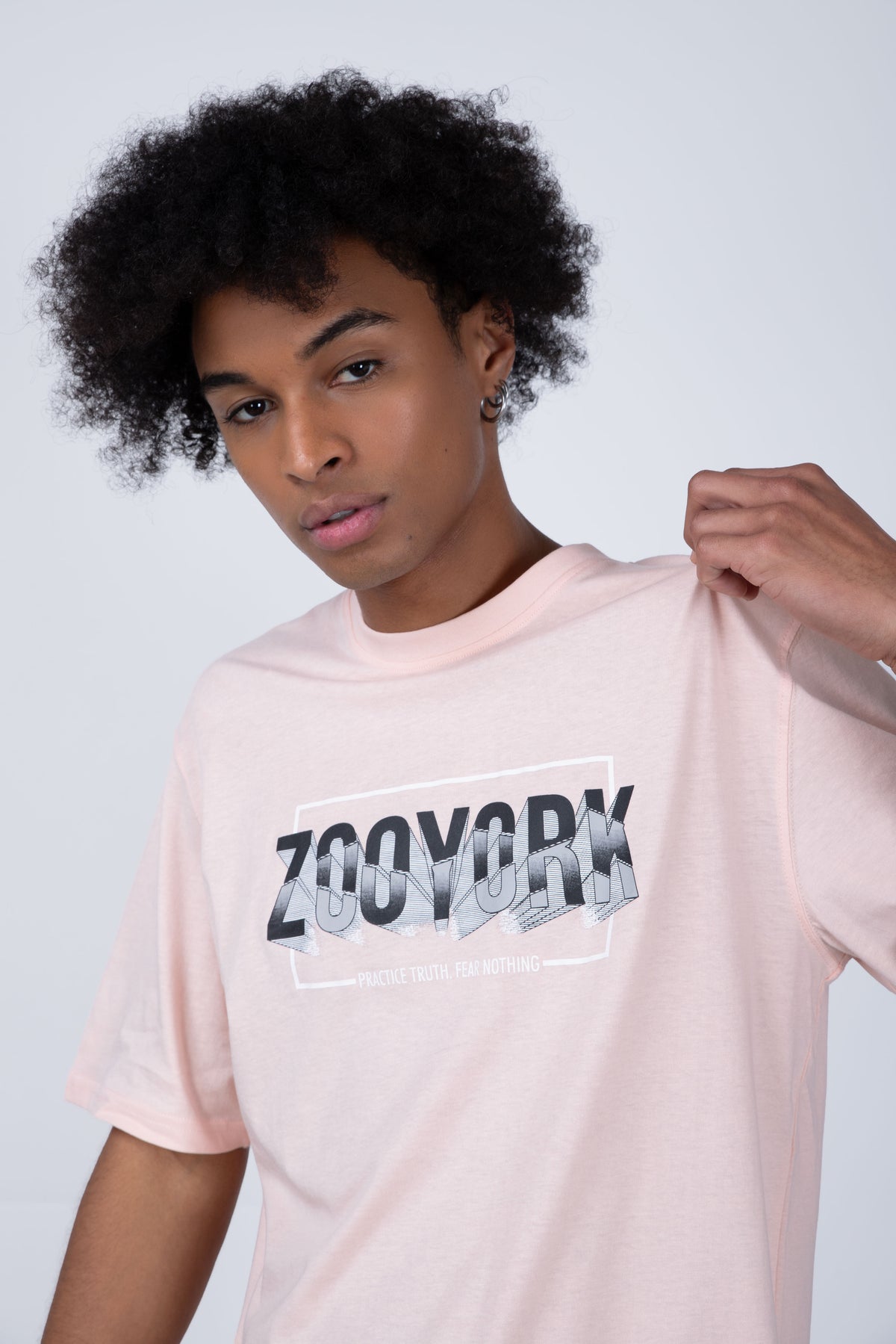 Polera Manga Corta Clashlimited Rosado Nectar