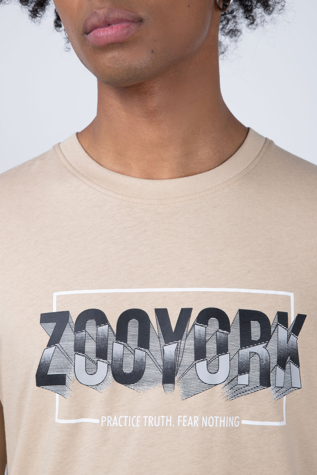 Polera Manga Corta Clashlimited Café