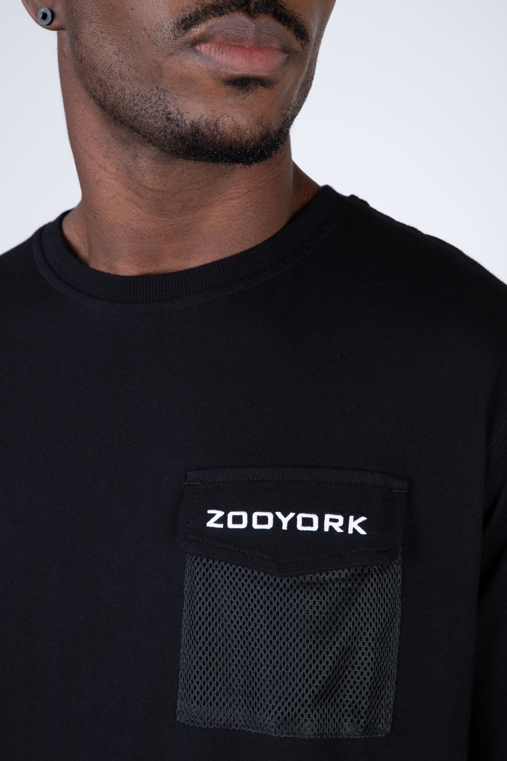 Polera Manga Corta Trek Negro