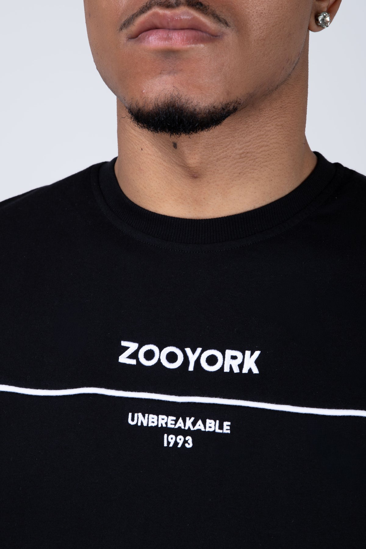 Polera Manga Corta Motivated Negro