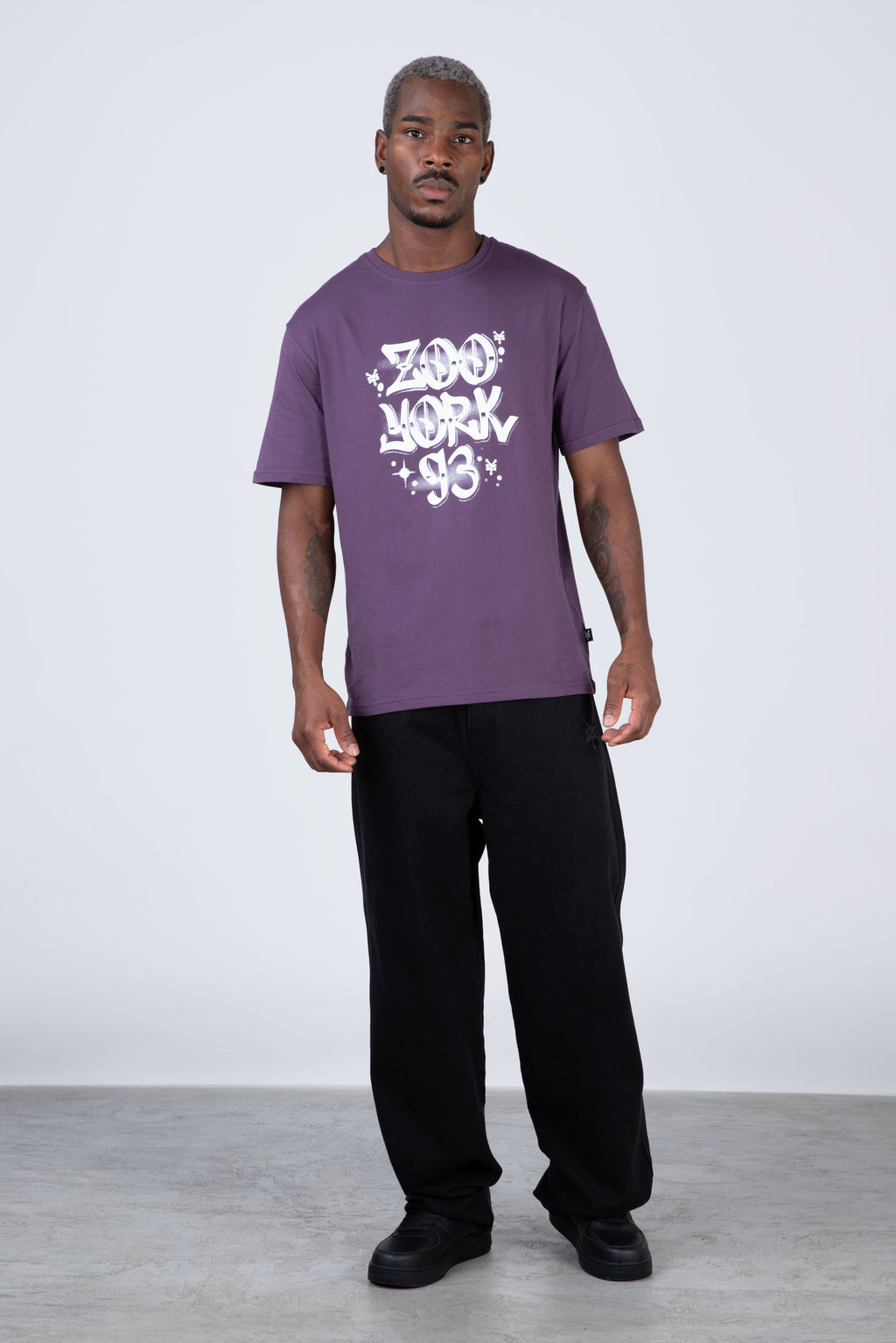 Polera Manga Corta Starflow Morado