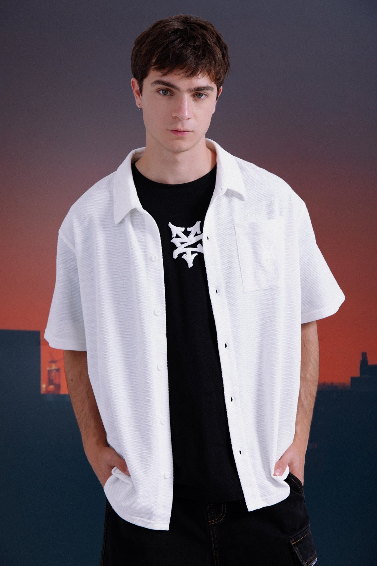 Polera Manga Corta Core Negro Zoo York