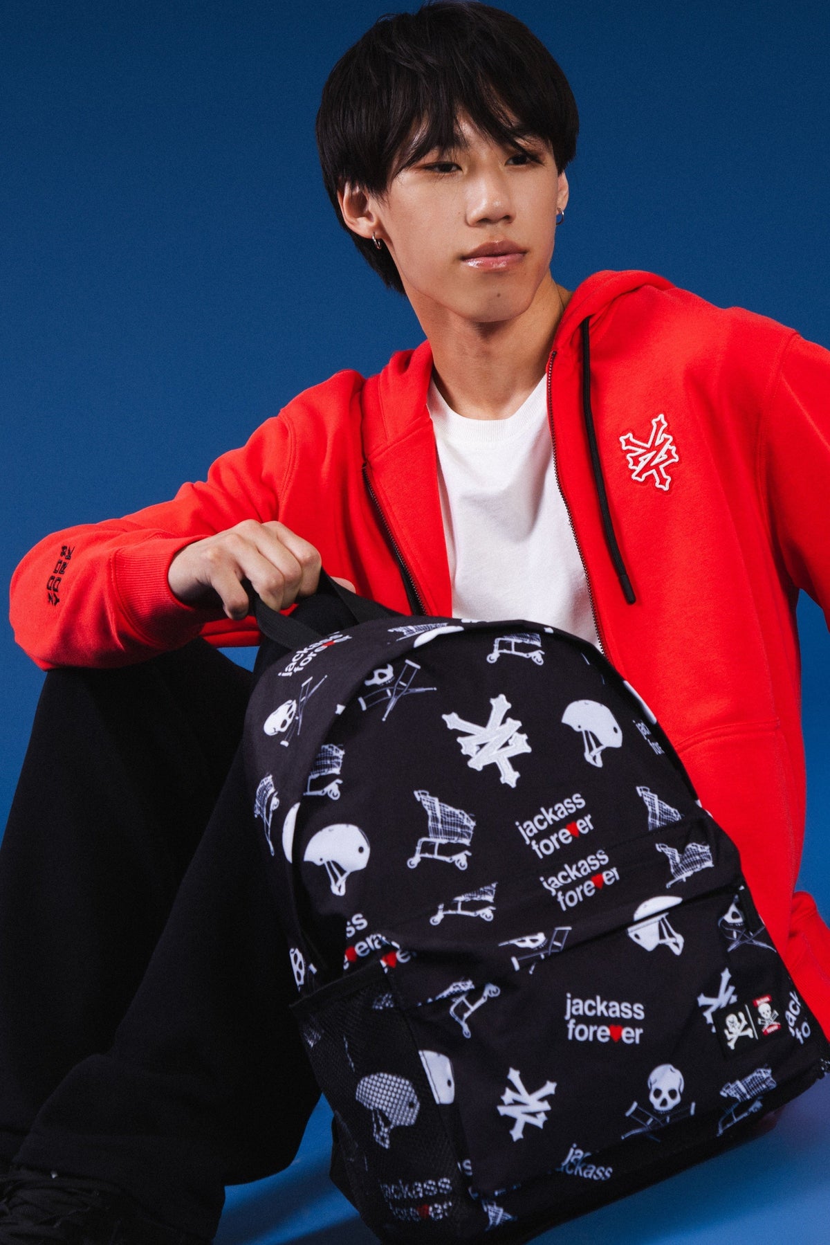 Polerón Zip Original Double Rojo Zoo York